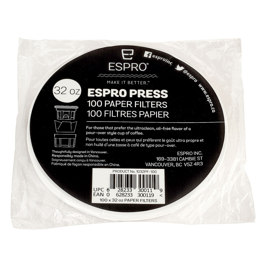 ESPRO-Coffee-Paper-Filter-1032PF-100-for-32oz-Espro-Press