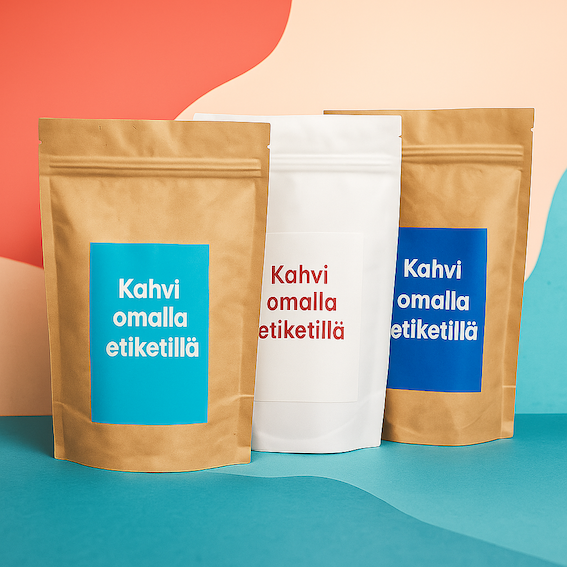 Kahvi omalla etiketilla Kahvi omalla etiketilla